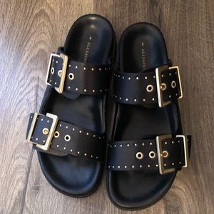 All Saints | Shoes | Allsaints Mae Stud Buckle Sandals | Poshmark